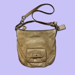 Vintage y2k beige leather coach